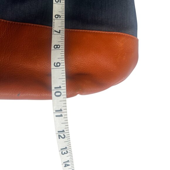 Talbots Denim and Leather Bag with Rope Strap - Picture 4 of 10